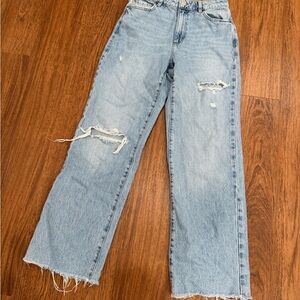 Garage Denim Distressed Light Blue Women's Jeans